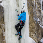 9.1.2017 Kielce. Ekstremalna wspinaczka zimowa na sztucznym lodospadzie na Kadzielni / Wojciech Habdas / Radio Kielce