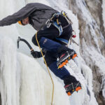 9.1.2017 Kielce. Ekstremalna wspinaczka zimowa na sztucznym lodospadzie na Kadzielni / Wojciech Habdas / Radio Kielce