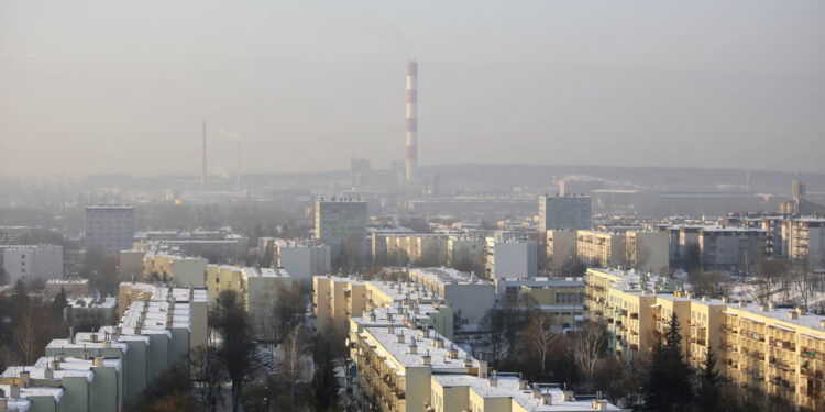 9.1.2017 Kielce. Smog nad miastem. / Wojciech Habdas / Radio Kielce