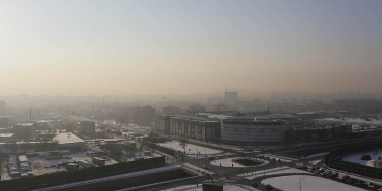 9.1.2017 Kielce. Smog nad miastem. / Wojciech Habdas / Radio Kielce