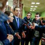 19.1.2017 Kielce. Otwarte spotkanie z posłami PO Joanną Muchą, Agnieszką Pomaską, Sławomirem Nitrasem, Pawłem Olszewskim, Cezarym Tomczykiem i Rafałem Trzaskowskim  w Wojewódzkim Domu Kultury w Kielcach / Wojciech Habdas / Radio Kielce