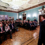 19.1.2017 Kielce. Otwarte spotkanie z posłami PO Joanną Muchą, Agnieszką Pomaską, Sławomirem Nitrasem, Pawłem Olszewskim, Cezarym Tomczykiem i Rafałem Trzaskowskim  w Wojewódzkim Domu Kultury w Kielcach / Wojciech Habdas / Radio Kielce