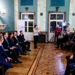 19.1.2017 Kielce. Otwarte spotkanie z posłami PO Joanną Muchą, Agnieszką Pomaską, Sławomirem Nitrasem, Pawłem Olszewskim, Cezarym Tomczykiem i Rafałem Trzaskowskim  w Wojewódzkim Domu Kultury w Kielcach / Wojciech Habdas / Radio Kielce