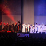 22.1.2017 Kielce. Kolędowanie w Targach Kielce. Spektakl pracowników Targów Kielce „Jeden Zero Dla Nieba” / Wojciech Habdas / Radio Kielce