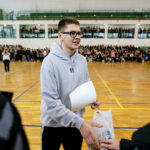 24.1.2017 Kielce. Międzynarodowy mecz w VI Lo im. Juliusza Słowackiego. / Wojciech Habdas / Radio Kielce