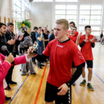 24.1.2017 Kielce. Międzynarodowy mecz w VI Lo im. Juliusza Słowackiego. / Wojciech Habdas / Radio Kielce
