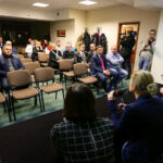 25.1.2017 Kielce. Spotkanie z Barbarą Nowacką, Pauliną Piechną-Więckiewicz, Dariuszem Jońskim, Janem Cedzyńskim. / Wojciech Habdas / Radio Kielce