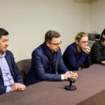 25.1.2017 Kielce. Spotkanie z Barbarą Nowacką, Pauliną Piechną-Więckiewicz, Dariuszem Jońskim, Janem Cedzyńskim. / Wojciech Habdas / Radio Kielce