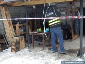 Staszów, wybuch, niewybuchy / Komenda Wojewódzka Policji w Kielcach