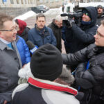 4.1.2017 Kielce. Mieszkańcy ulicy Panoramicznej skarżą się na wzmożony ruch na ich ulicy. / Krzysztof Bujnowicz / Radio Kielce