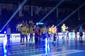 Mecz Vive Tauron Kielce - Piotrkowianin Piotrków Trybunalski (02.02.2017) / Krzysztof Bujnowicz / Radio Kielce