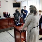 2017-02-14. Starachowice. Sąd Rejonowy. Proces zwolnionego personelu medycznego, który 2 listopada 2016 roku pracował na oddziale ginekologiczno-położniczym w tamtejszym szpitalu. / Jarosław Kubalski / Radio Kielce