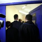 2017-02-14. Starachowice. Sąd Rejonowy. Proces zwolnionego personelu medycznego, który 2 listopada 2016 roku pracował na oddziale ginekologiczno-położniczym w tamtejszym szpitalu. / Jarosław Kubalski / Radio Kielce