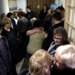 2017-02-14. Starachowice. Sąd Rejonowy. Proces zwolnionego personelu medycznego, który 2 listopada 2016 roku pracował na oddziale ginekologiczno-położniczym w tamtejszym szpitalu. / Jarosław Kubalski / Radio Kielce