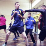 02.02.2017 Kielce. Młodzieżowy Mistrz Świata WBC  Mateusz Masternak poprowadził trening w klubie bokserskim RUSHH / Jarosław Kubalski / Radio Kielce