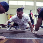 02.02.2017 Kielce. Młodzieżowy Mistrz Świata WBC  Mateusz Masternak poprowadził trening w klubie bokserskim RUSHH / Jarosław Kubalski / Radio Kielce