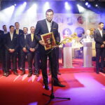 03.02.2017. Kielce. Gala 65. Plebiscytu Świętokrzyskie Gwiazdy Sportu 2016. Drużyna 2016 roku: Vive Tauron Kielce. / Jarosław Kubalski / Radio Kielce