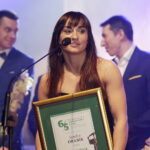 03.02.2017. Kielce. Gala 65. Plebiscytu Świętokrzyskie Gwiazdy Sportu 2016. 5 miejsce: Sandra Drabik – boks Gym Kickboxing Kielce. / Jarosław Kubalski / Radio Kielce