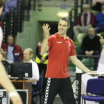 04.02.2017 Kielce. Siatkówka. Plus Liga. Mecz Effector Kielce - GKS Katowice. Trener Sinan Tanik, / Jarosław Kubalski / Radio Kielce