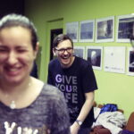 10.02.2017 Kielce. Wolontariusze z Regionalnego Centrum Wolontariatu tańczą przeciwko przemocy wobec kobiet. / Jarosław Kubalski / Radio Kielce