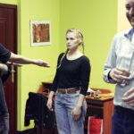 10.02.2017 Kielce. Wolontariusze z Regionalnego Centrum Wolontariatu tańczą przeciwko przemocy wobec kobiet. / Jarosław Kubalski / Radio Kielce