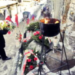 10.02.2017 Kielce. Rocznica masowych deportacji ludności polskiej w głąb ZSRR - uroczystość przed Pomnikiem Sybiraków i Pomnikiem Katyńskim. / Jarosław Kubalski / Radio Kielce