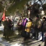 10.02.2017 Kielce. Rocznica masowych deportacji ludności polskiej w głąb ZSRR - uroczystość przed Pomnikiem Sybiraków i Pomnikiem Katyńskim. / Jarosław Kubalski / Radio Kielce