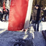 10.02.2017 Kielce. Rocznica masowych deportacji ludności polskiej w głąb ZSRR - uroczystość przed Pomnikiem Sybiraków i Pomnikiem Katyńskim. / Jarosław Kubalski / Radio Kielce