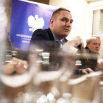 09.02.2017 Kielce. Konferencja prasowa wojewody Agaty Wojtyszek dotycząca obchodów Europejskiego Dnia Numeru Alarmowego 112. / Jarosław Kubalski / Radio Kielce