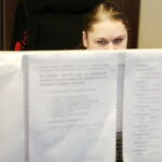 09.02.2017 Kielce. Konferencja prasowa wojewody Agaty Wojtyszek dotycząca obchodów Europejskiego Dnia Numeru Alarmowego 112. Centrum Powiadamiania Ratunkowego . / Jarosław Kubalski / Radio Kielce