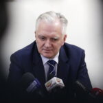 17.02.2017 Kielce. Minister Nauki i Szkolnictwa Wyższego Jarosław Gowin podpisał umowę z UJK na dofinansowanie budowy Centrum Komunikacji Medialnej. / Jarosław Kubalski / Radio Kielce