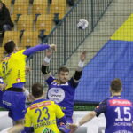 18.02.2017 Celje. Mecz Ligii Mistrzów Celje Pivovarna Lasko - Vive Tauron Kielce. I połowa meczu. / Krzysztof Bujnowicz / Radio Kielce