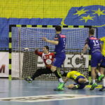 18.02.2017 Celje. Mecz Ligii Mistrzów Celje Pivovarna Lasko - Vive Tauron Kielce. I połowa meczu. / Krzysztof Bujnowicz / Radio Kielce