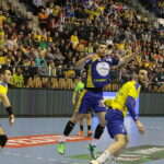 18.02.2017 Celje. Mecz Ligii Mistrzów Celje Pivovarna Lasko - Vive Tauron Kielce. I połowa meczu. / Krzysztof Bujnowicz / Radio Kielce