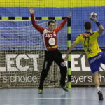 18.02.2017 Celje. Mecz Ligii Mistrzów Celje Pivovarna Lasko - Vive Tauron Kielce. I połowa meczu. / Krzysztof Bujnowicz / Radio Kielce