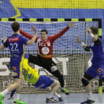 18.02.2017 Celje. Mecz Ligii Mistrzów Celje Pivovarna Lasko - Vive Tauron Kielce. I połowa meczu. / Krzysztof Bujnowicz / Radio Kielce