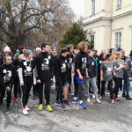 Bieg Pamięci Żołnierzy Wyklętych „Tropem Wilczym” w Chrobrzu w powiecie pińczowskim / Kamil Włosowicz / Radio Kielce