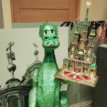 05.02.2017 Szaniec. Krakowskie szopki ze zbiorów Muzeum Historycznego Miasta Krakowa  w Wiejskim Domu Kultury. / Kamil Włosowicz / Radio Kielce