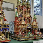 05.02.2017 Szaniec. Krakowskie szopki ze zbiorów Muzeum Historycznego Miasta Krakowa  w Wiejskim Domu Kultury. / Kamil Włosowicz / Radio Kielce