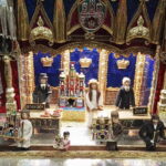 05.02.2017 Szaniec. Krakowskie szopki ze zbiorów Muzeum Historycznego Miasta Krakowa  w Wiejskim Domu Kultury. / Kamil Włosowicz / Radio Kielce