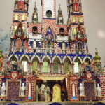 05.02.2017 Szaniec. Krakowskie szopki ze zbiorów Muzeum Historycznego Miasta Krakowa  w Wiejskim Domu Kultury. / Kamil Włosowicz / Radio Kielce