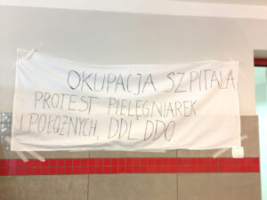 Staszów. Protest pielęgniarek (28 marca 2017 r) / Grażyna Szlęzak - Wójcik / Radio Kielce