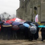 Interwencja. Mieszkańcy Piasku Wielkiego w gminie Nowy Korczyn protestują przeciwko budowie biogazowni / Krzysztof Bujnowicz / Radio Kielce