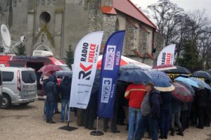 Interwencja. Mieszkańcy Piasku Wielkiego w gminie Nowy Korczyn protestują przeciwko budowie biogazowni / Krzysztof Bujnowicz / Radio Kielce