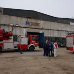 Pożar Specjalna Strefa Ekonomiczna w Starachowicach, straż poożarna / Tomasz Piwko / Radio Kielce