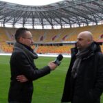 11.03.2017 Ekipa Radia Kielce i TVP3 Kielce na stadionie Jagiellonii Białystok / Krzysztof Bujnowicz / Radio Kielce