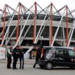 11.03.2017 Ekipa Radia Kielce i TVP3 Kielce na stadionie Jagiellonii Białystok / Krzysztof Bujnowicz / Radio Kielce