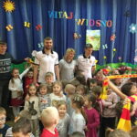 22.03.2017 Kielce. Piłkarze Korony odwiedzili w środę Przedszkole Samorządowe nr 25 w Kielcach. / Rafał Szymczyk / Radio Kielce