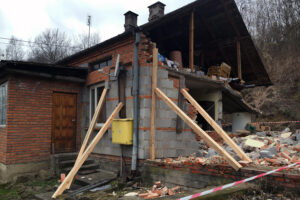 Wybuch gazu w domu jednorodzinnym w Sandomierzu / Grażyna Szlęzak-Wójcik / Radio Kielce