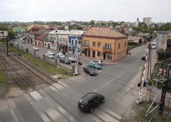 20.05.2016 Starachowice. Widok na miasto. Ulica targowa. Tory kolejowe. / Jarosław Kubalski / Radio Kielce